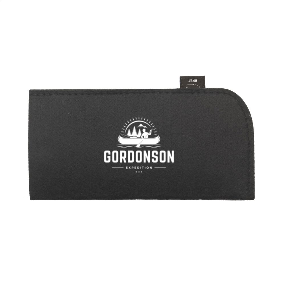 Feltro GRS RPET Pouch brillenhoesje - voor bedrijven en relatiegeschenken - Zwart