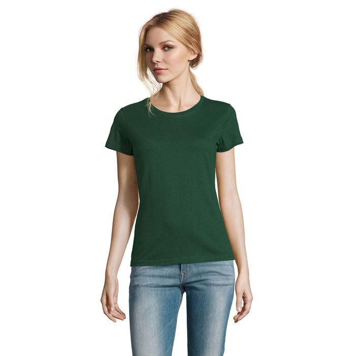 IMPERIAL WOMEN - IMPERIAL DAMES T-Shirt 190g - voor bedrijven en relatiegeschenken - Flesgroen