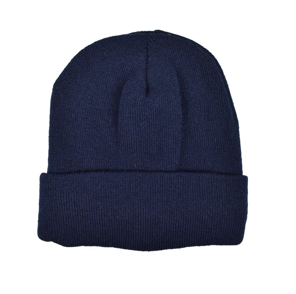 Gebreide muts met fleece - met logo of onbedrukt bestellen - Navy (PMS 533c) / Navy