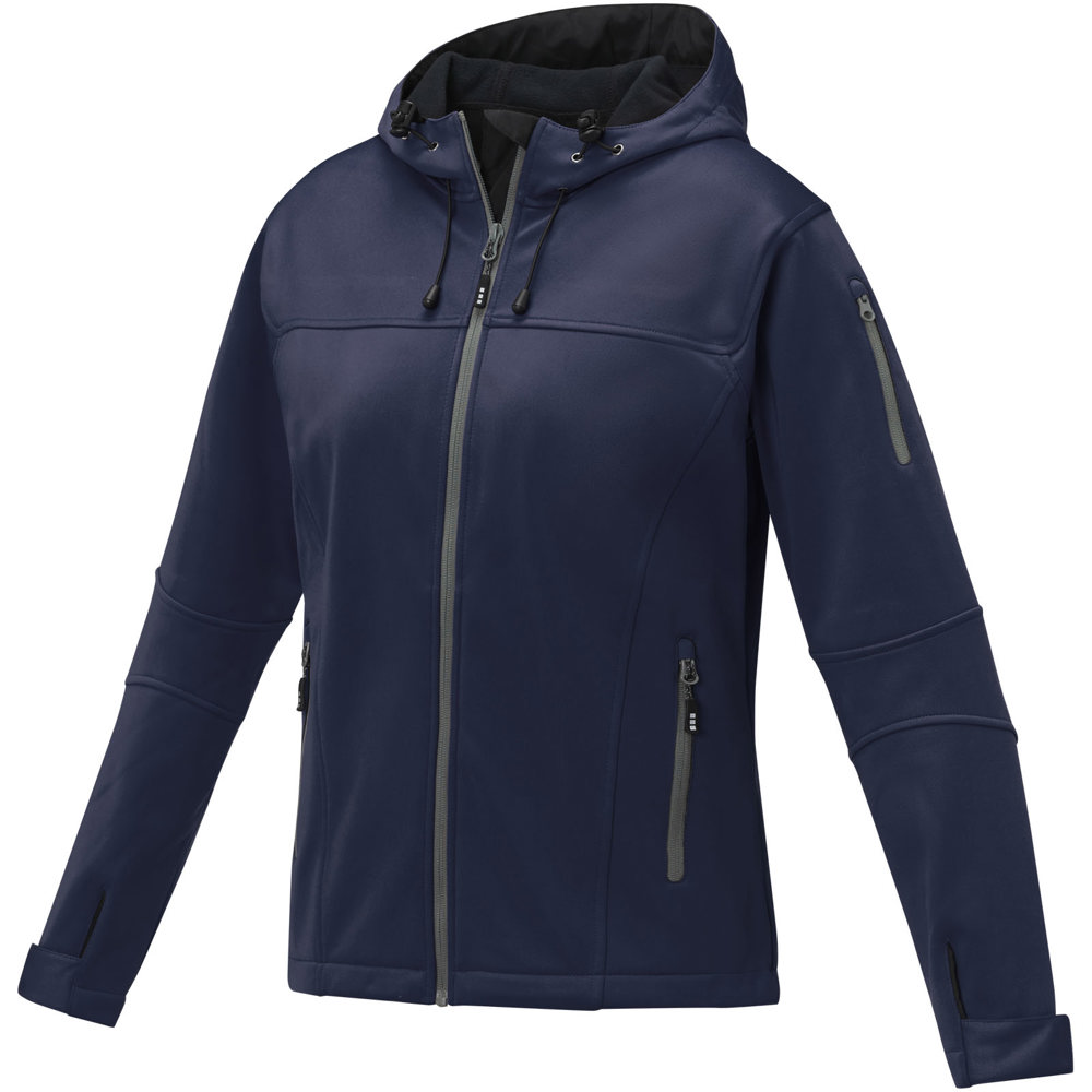 Match softshell dames jas - voor bedrijven en relatiegeschenken - Marineblauw