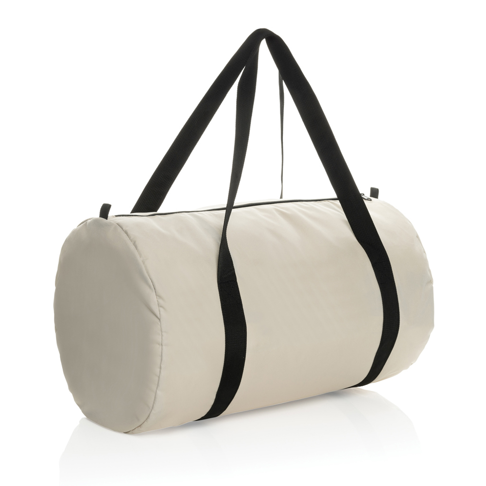 Dillon AWARE™ RPET opvouwbare sporttas - kopen of bedrukken - gebroken wit (± PMS 12-0304 TCX)