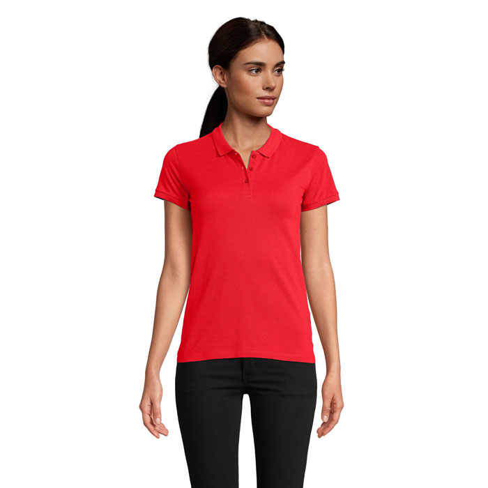 PLANET WOMEN - PLANET DAMES Polo 170g - met logo of onbedrukt bestellen - Rood