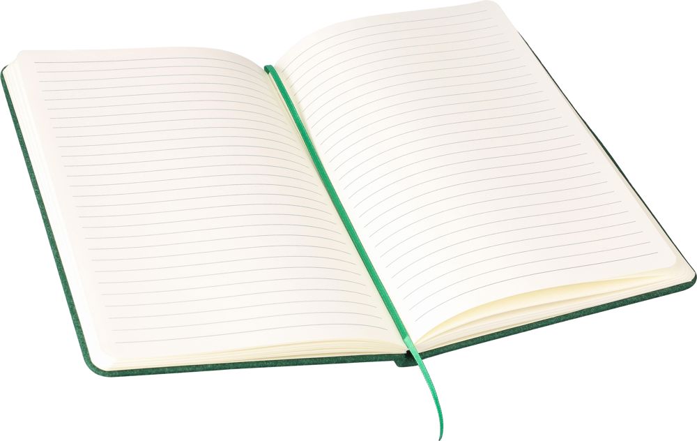 Gerecycled vilt notitieboek (A5) Dario Original