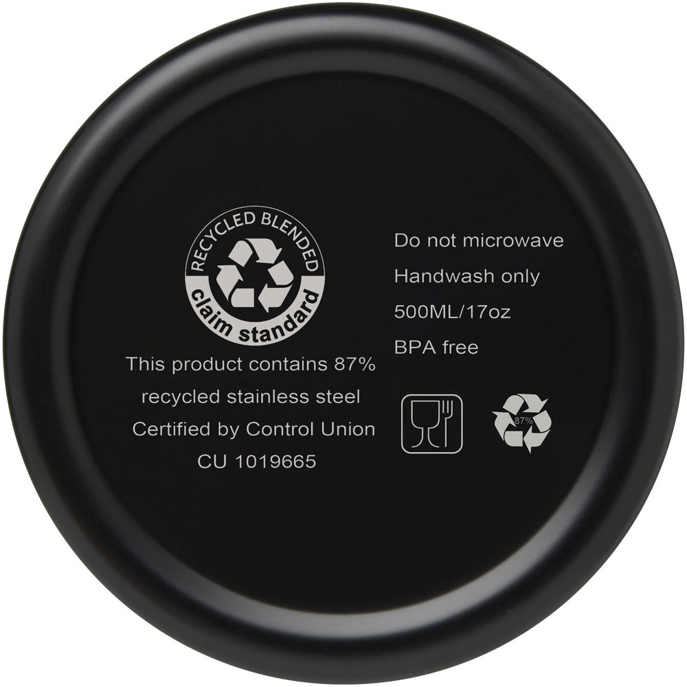 Vasa 500 ml RCS-gecertificeerde gerecyclede roestvrijstalen koperen vacuümgeïsoleerde fles