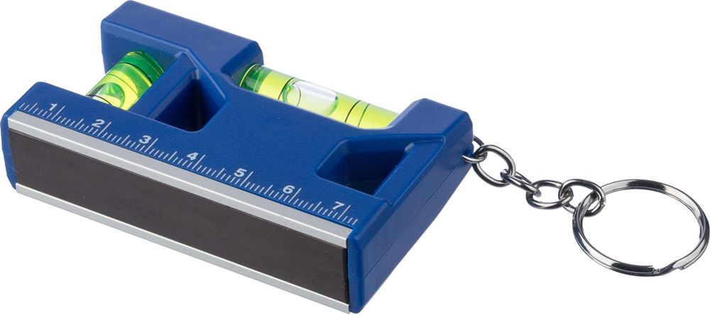 Gerecycled ABS sleutelhanger met waterpas Indira