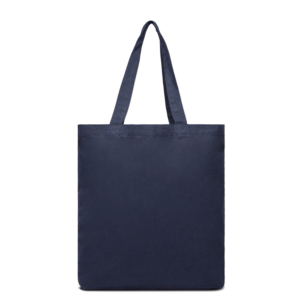 VINGA Hilo AWARE™ recycled canvas draagtas - met logo of onbedrukt bestellen - donkerblauw (± PMS 19-4010)
