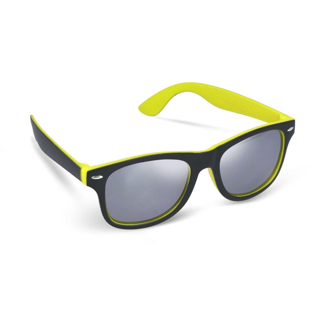 Zonnebril Tate spiegelglas UV400 - voor bedrijven en relatiegeschenken - geel