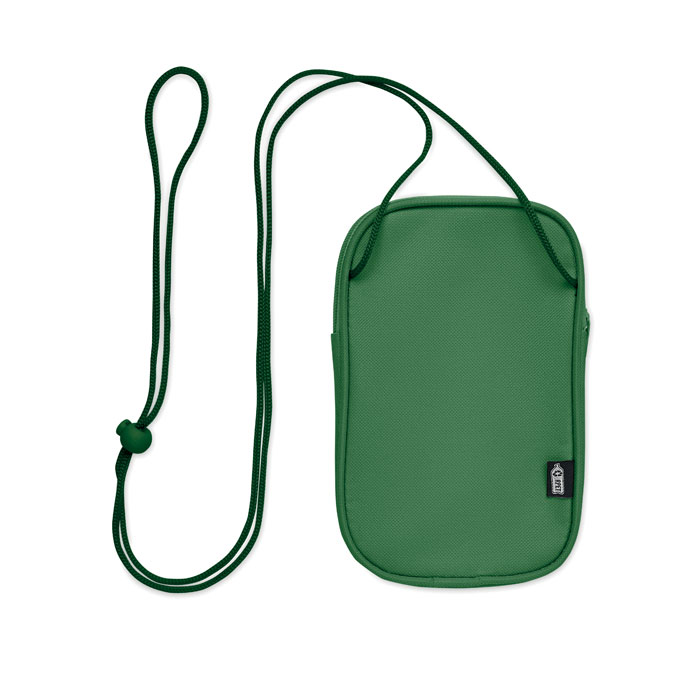 KOROVIN POUCH - Crossbody reistas RPET - voor bedrijven en relatiegeschenken - groen