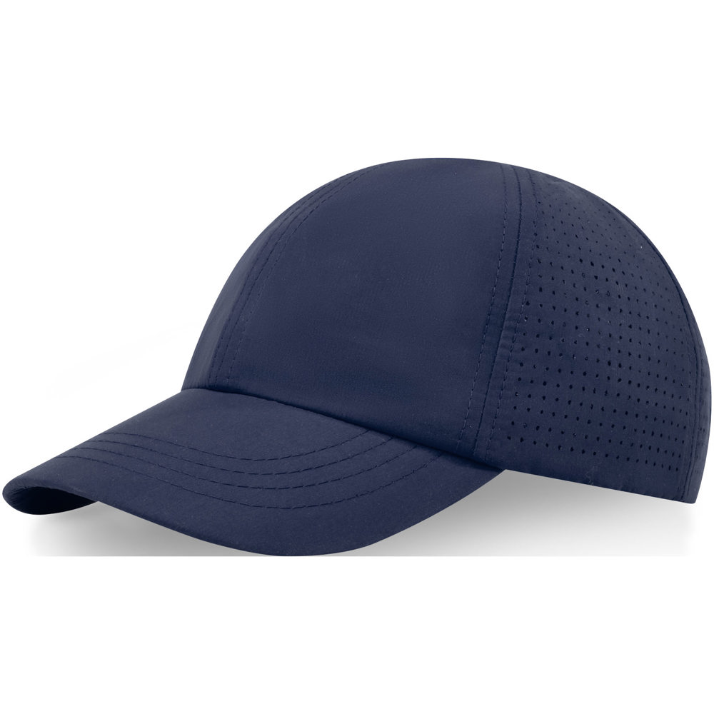 Mica GRS gerecyclede cool fit cap met 6 panelen - voor bedrijven en relatiegeschenken - Marineblauw