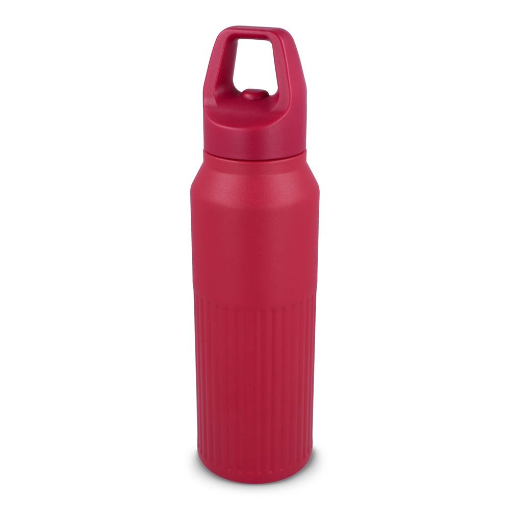 Thermofles met Easy-Click dop - met logo of onbedrukt bestellen - Rood