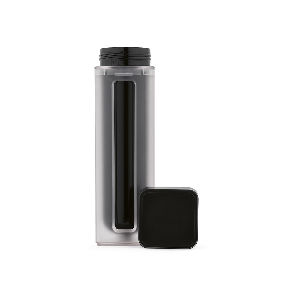 Lucen fles gerecycled ABS 540 ml - Zwart