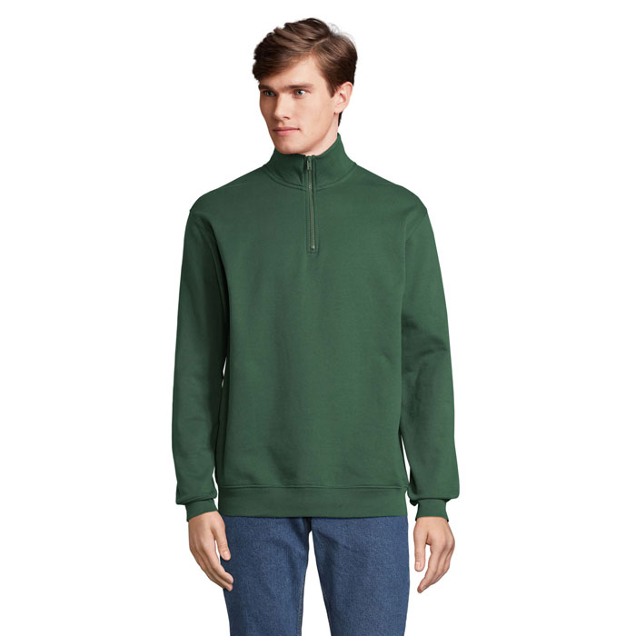 CONRAD - CONRAD Sweater met Rits - kopen of bedrukken - Flesgroen
