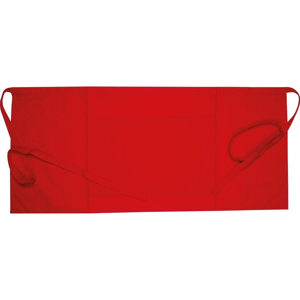 Schort small van 180g Eco Tex - bedrukt of onbedrukt verkrijgbaar - rood