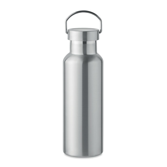 FLORENCE - Dubbelwandige fles 500 ml - kopen of bedrukken - Mat zilver