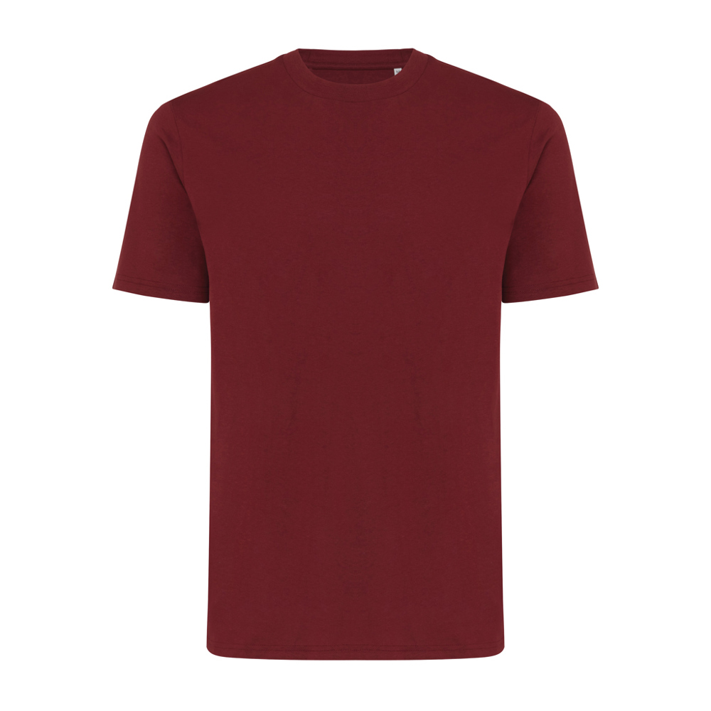 IQONIQ Sierra lichtgewicht gerecycled katoen t-shirt - voor bedrijven en relatiegeschenken - bordeauxrood (± PMS 19-1724TCX)