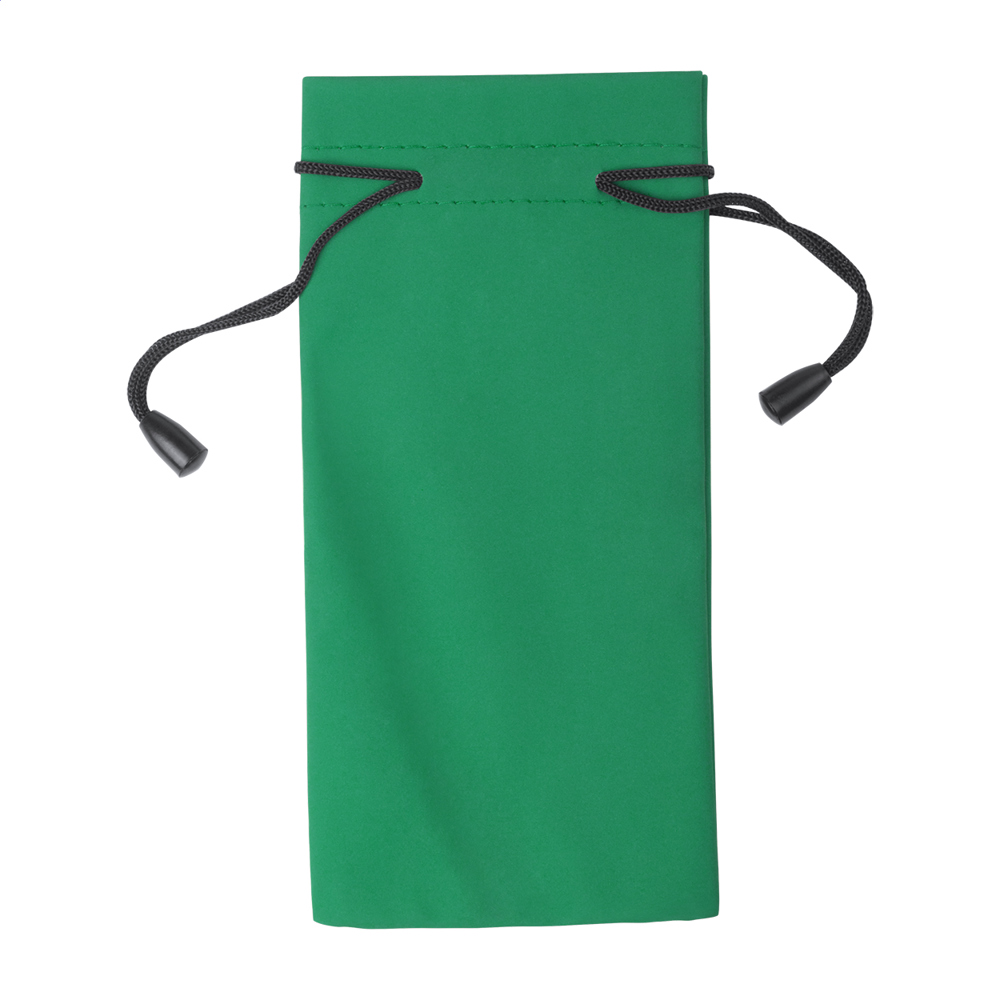 Stringa - etui voor zonnebril - bedrukt of onbedrukt verkrijgbaar - groen/zwart