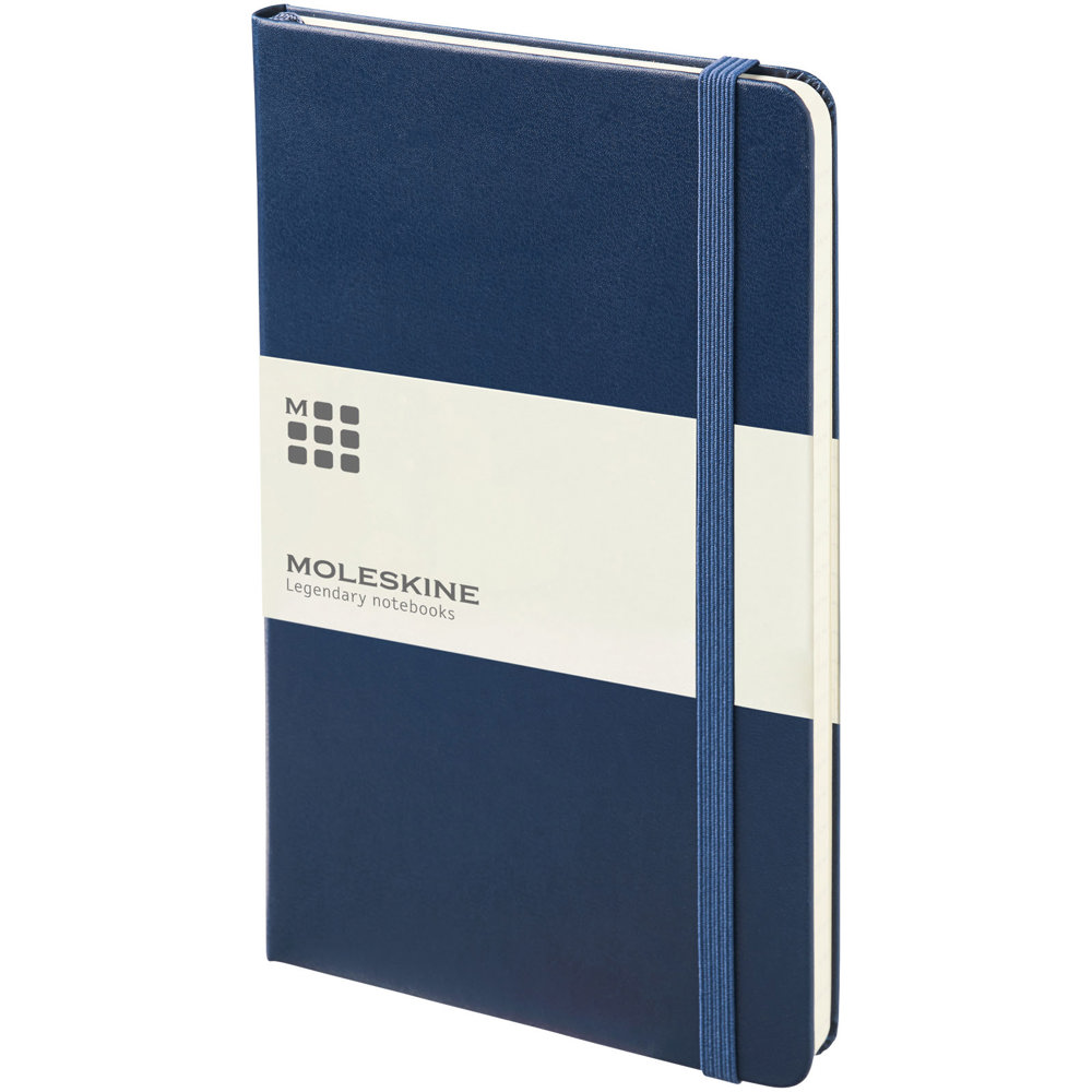 Moleskine Classic L hardcover notitieboek - gelinieerd - kopen of bedrukken - Saffierblauw