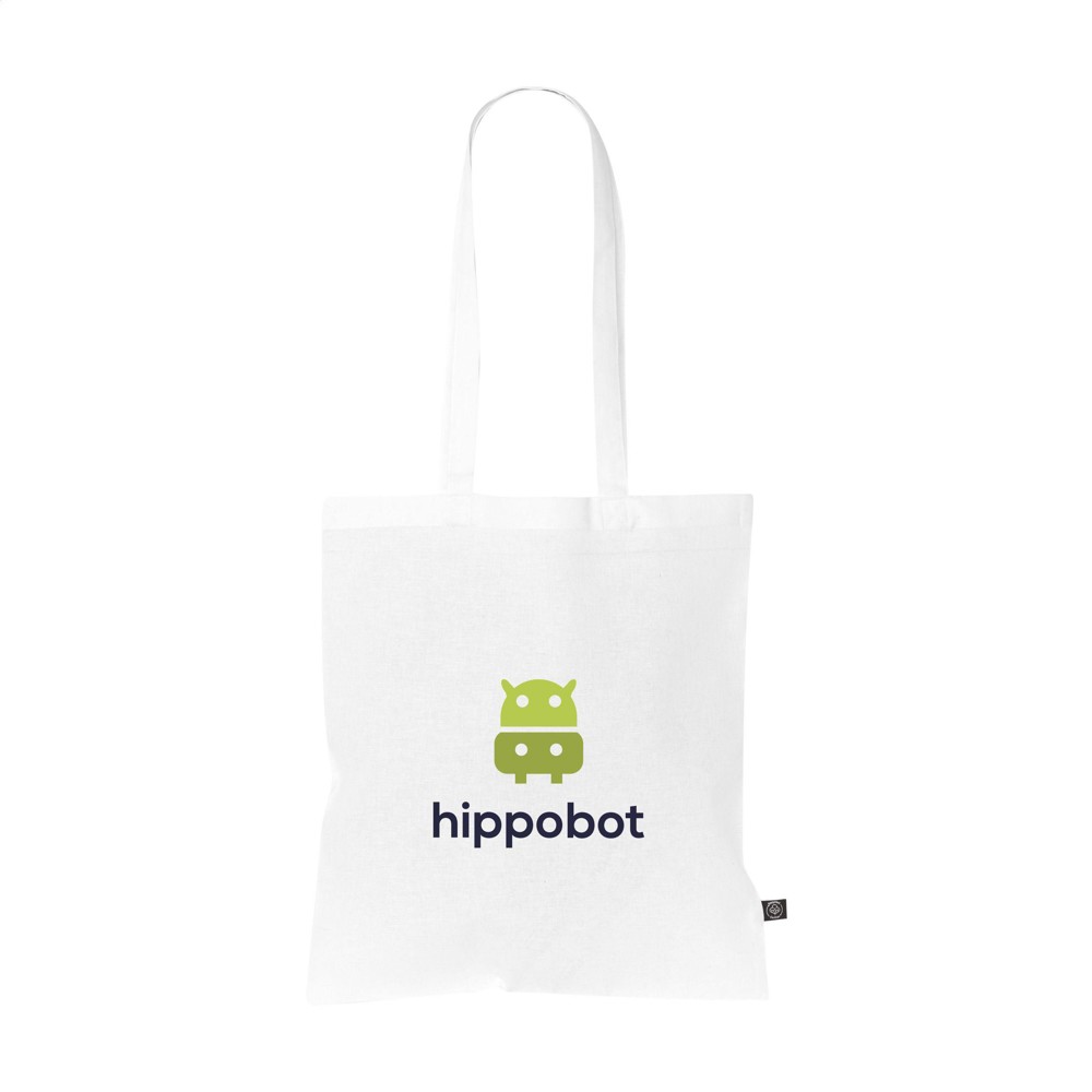 Shoppy Colour Bag GRS Recycled Cotton (150 g/m²) tas - wit