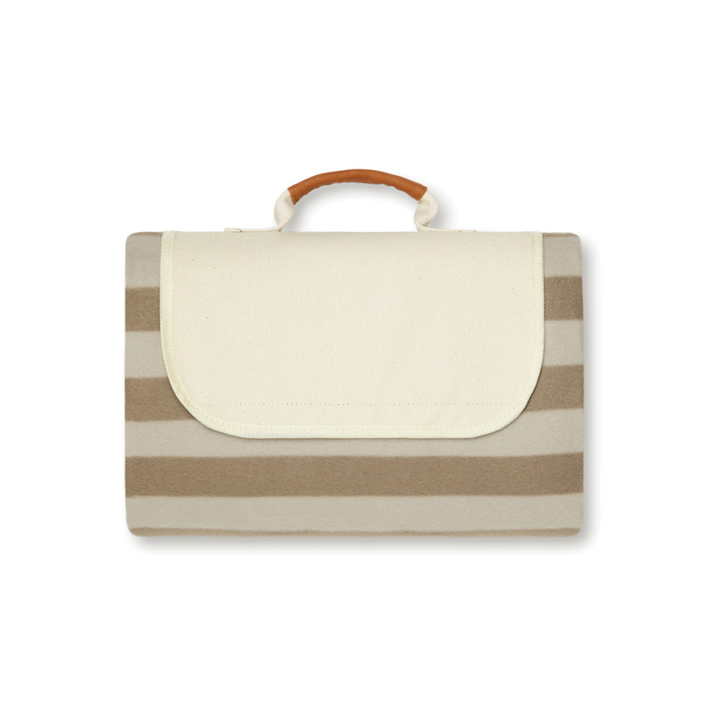 VINGA Alba GRS RPET picknickkleed M - met logo of onbedrukt bestellen - bruin (± PMS 16-1315 TPG)