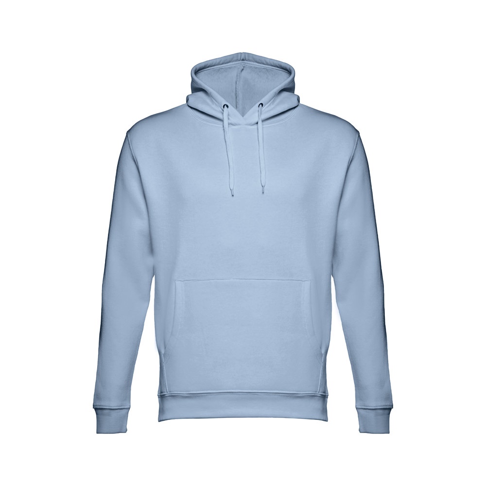 THC PHOENIX. Sweater (unisex) met capuchon in katoen en polyester - met logo of onbedrukt bestellen - Pastel blauw
