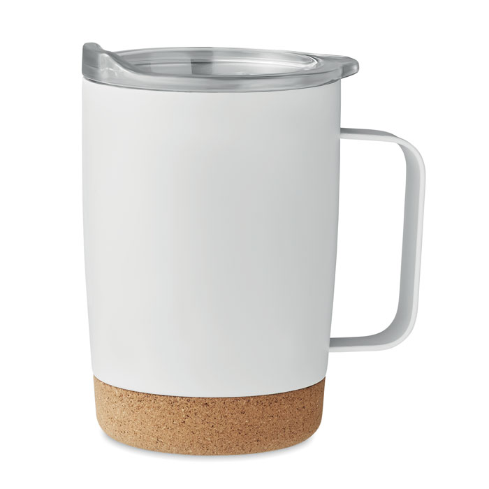 RUBY - Doppelwandiger Becher 300ml - bedrukt of onbedrukt verkrijgbaar - Wit