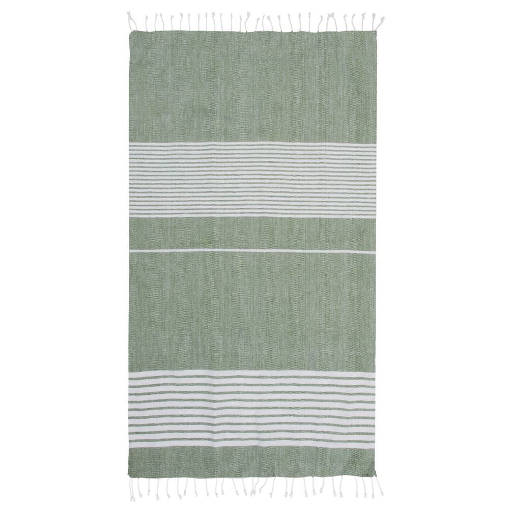 Sagaform Ella grote hamamdoek 145x250cm - met logo of onbedrukt bestellen - Groen