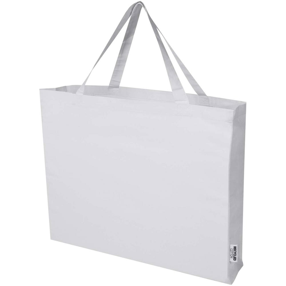Odessa draagtas van 220 g/m² GRS gerecycled katoen 40L - voor bedrijven en relatiegeschenken - Wit