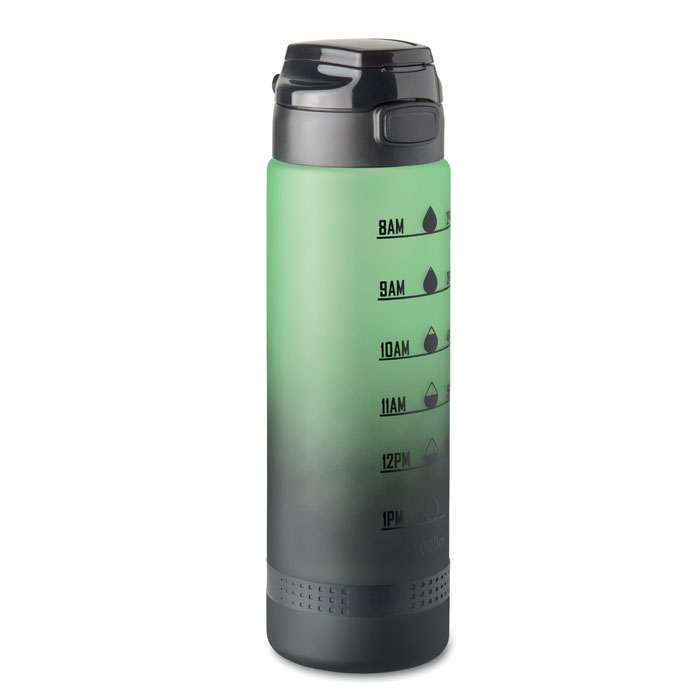 LEVEL - Sportwaterfles RPET 1L - voor bedrijven en relatiegeschenken - Groen
