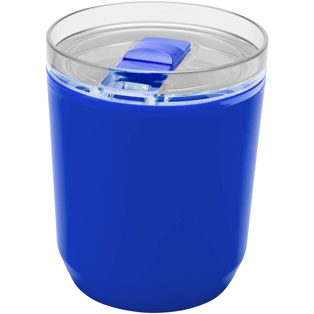 Hudson 180 ml dubbelwandige beker van gerecycled plastic