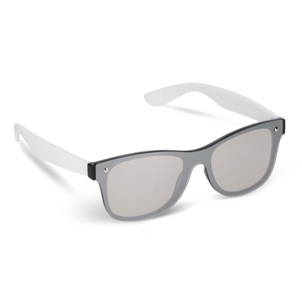 Justin R-PC zonnebril met spiegel uni-lens UV400 - kopen of bedrukken - wit