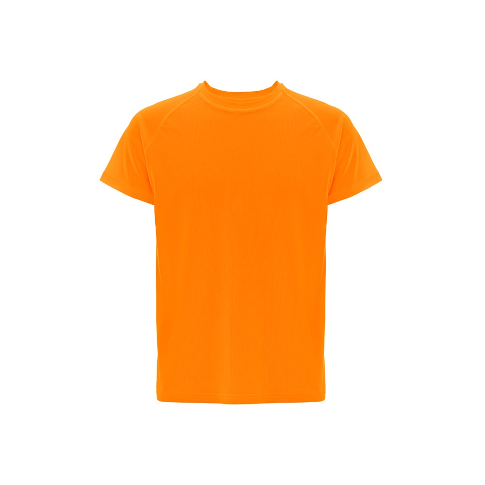 THC MOVE. Technisch T-shirt met korte mouwen in polyester - met logo of onbedrukt bestellen - Hexachrome oranje