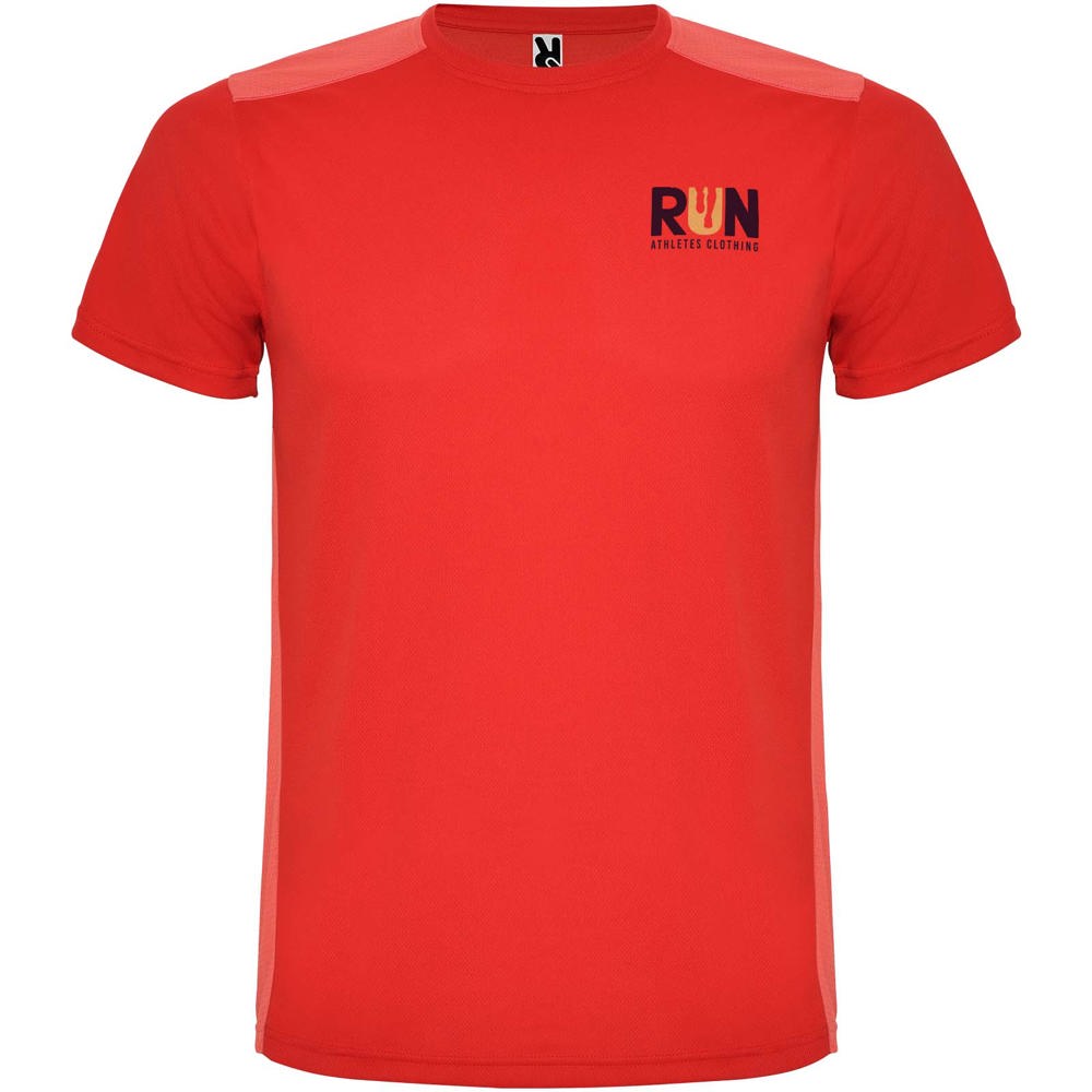 Detroit 130 g/m² sportshirt met korte mouwen voor kinderen