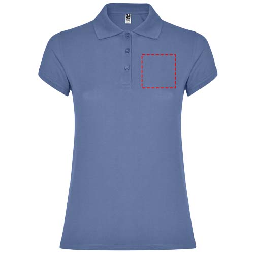 Star 200 g/m² damespolo met korte mouwen