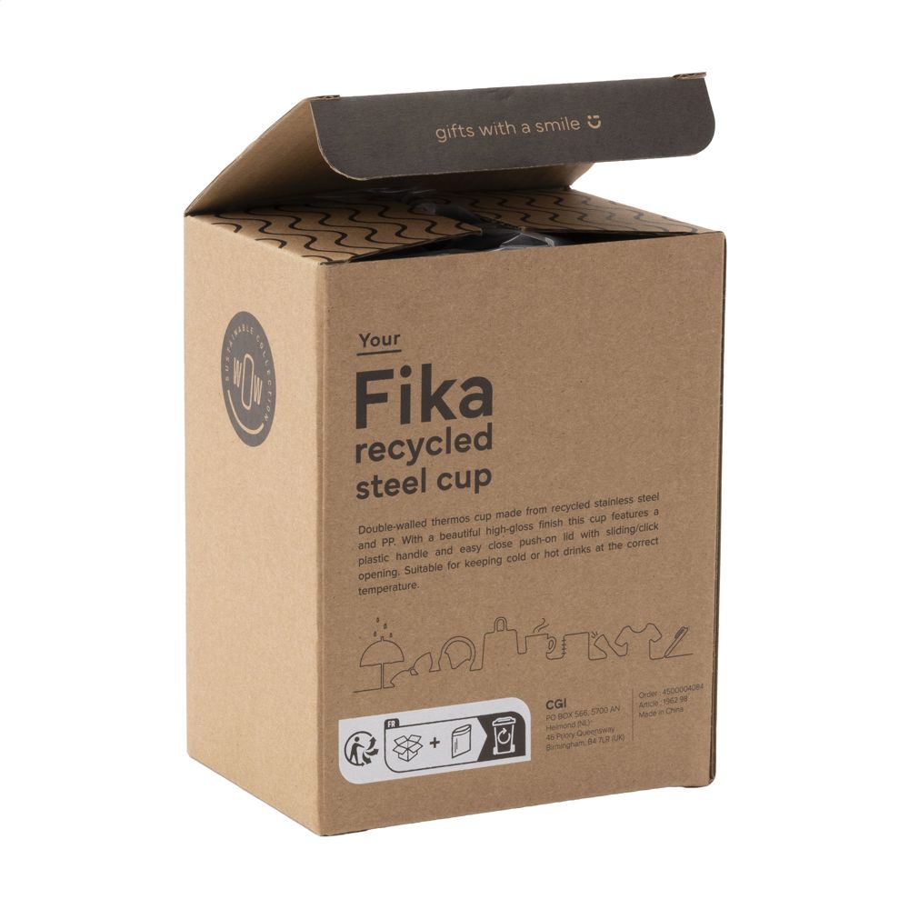 Fika RCS Recycled Steel Cup 400 ml thermosbeker