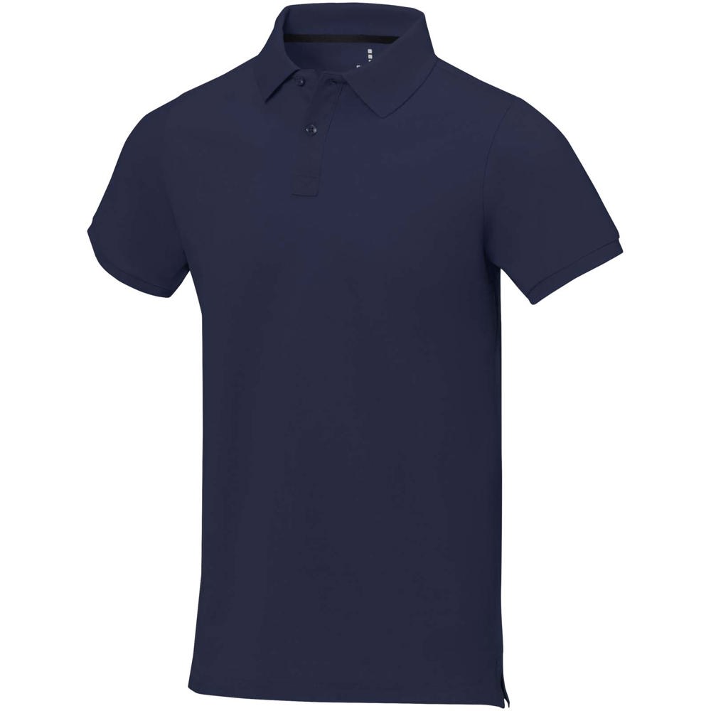 Calgary herenpolo met korte mouwen - voor bedrijven en relatiegeschenken - Marineblauw