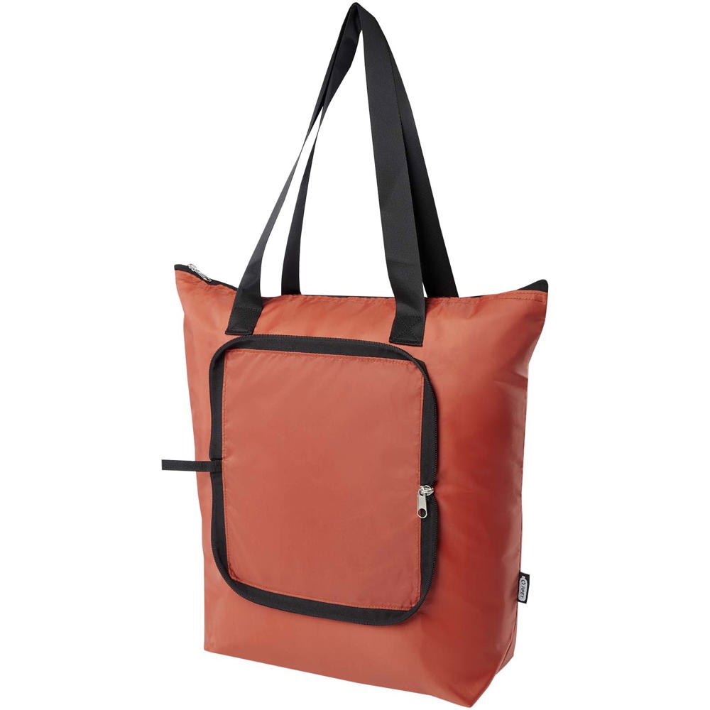 EcoFold RPET opvouwbare koeltas 15 l - met logo of onbedrukt bestellen - Baksteen