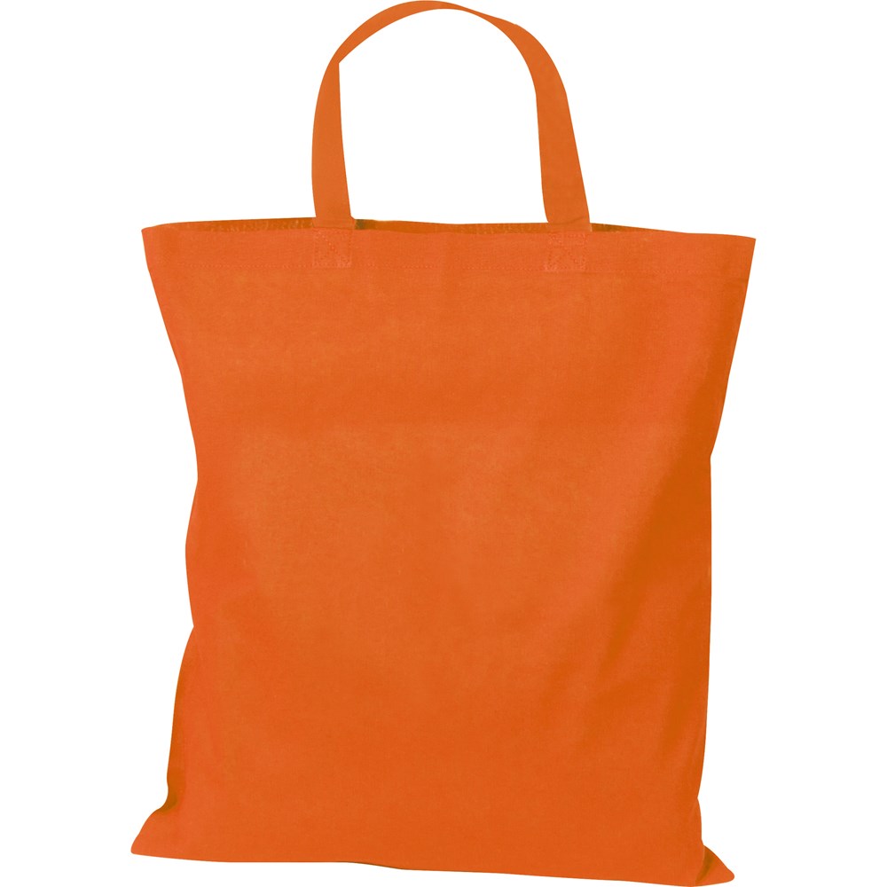 Katoenen tas met korte hengsels - voor bedrijven en relatiegeschenken - Oranje