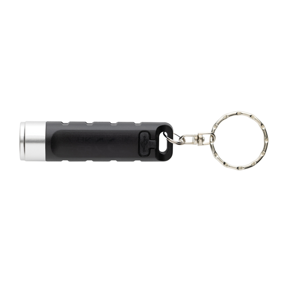 Globix RCS gerecycled plastic USB oplaadbare zaklamp