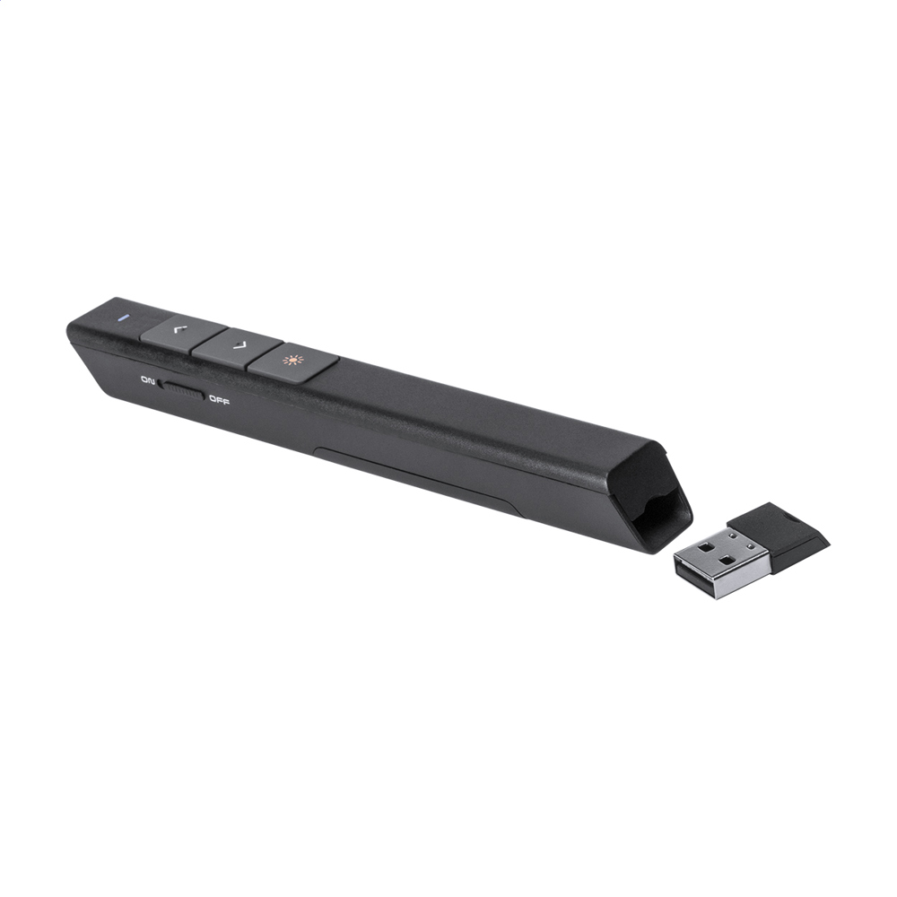 Presenter - laser pointer - met logo of onbedrukt bestellen - zwart