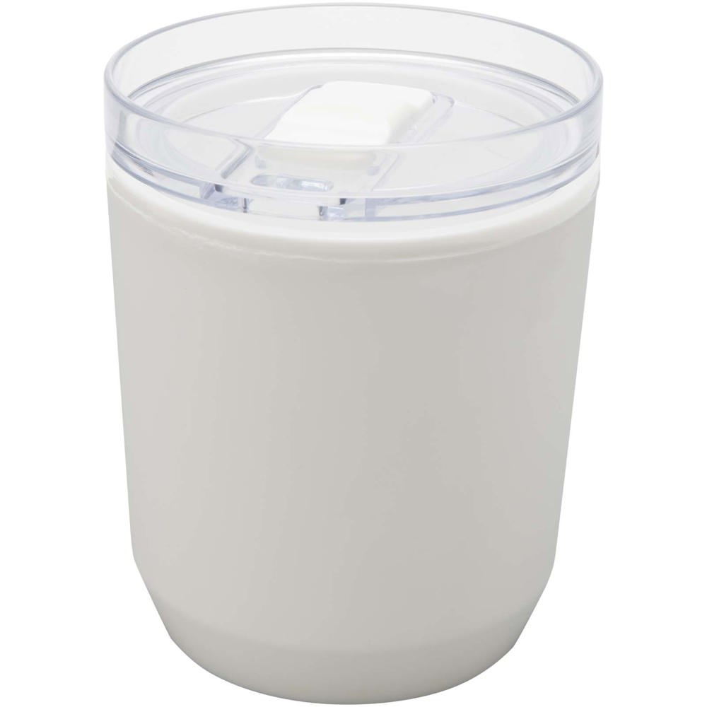 Hudson 180 ml dubbelwandige beker van gerecycled plastic