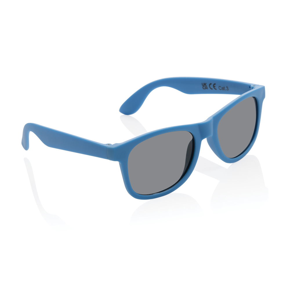 GRS zonnebril van gerecycled PP-plastic - kopen of bedrukken - blauw (± PMS 660C)
