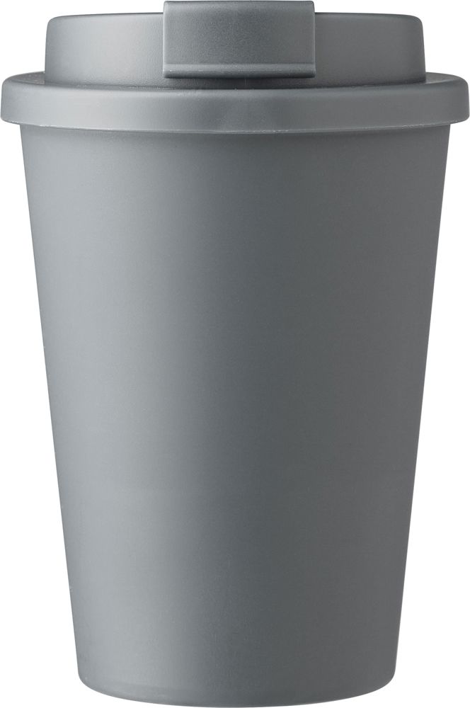 PP to go mok (350 ml) Gabriela - bedrukt of onbedrukt verkrijgbaar - Grijs