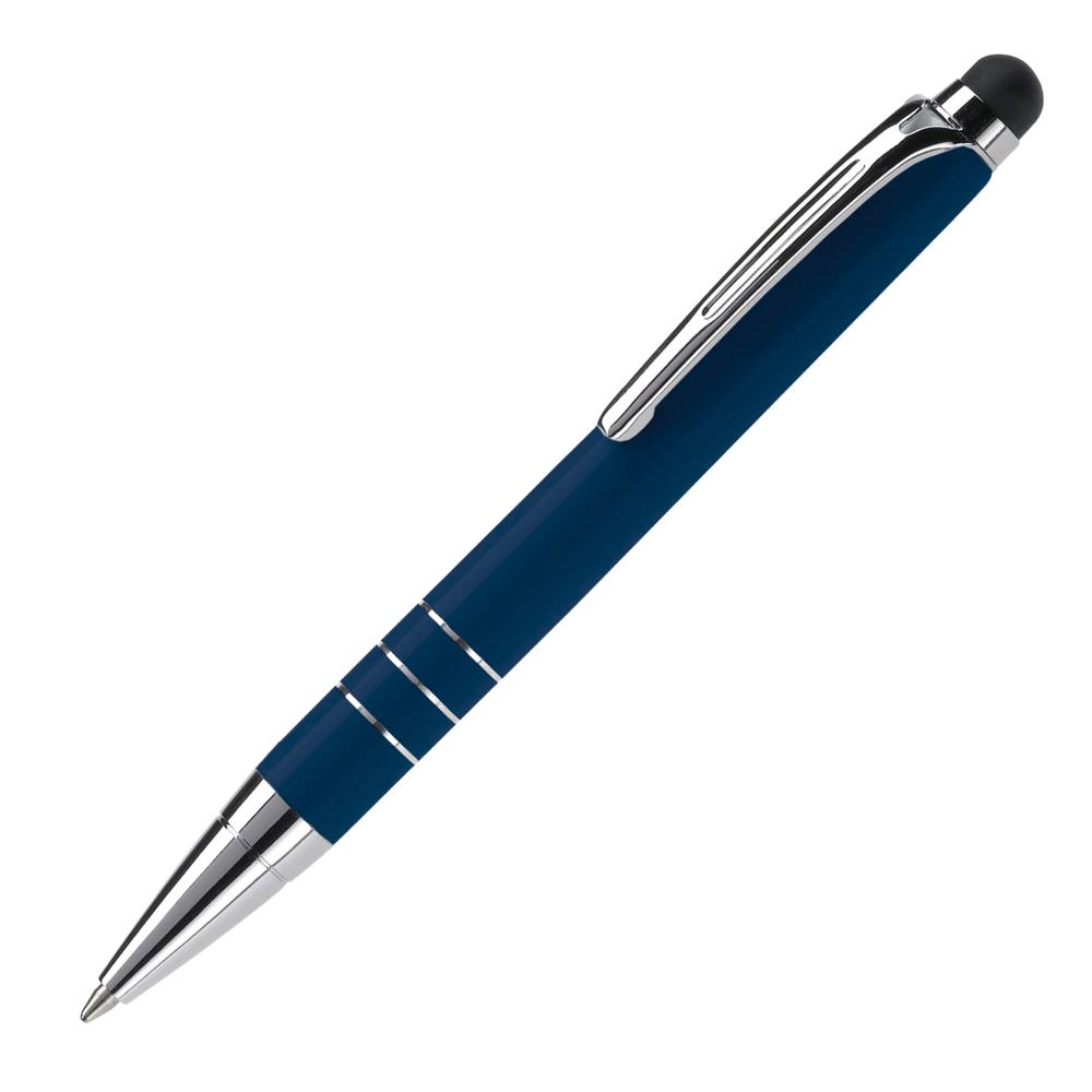 Balpen stylus metaal - voor bedrijven en relatiegeschenken - Donkerblauw