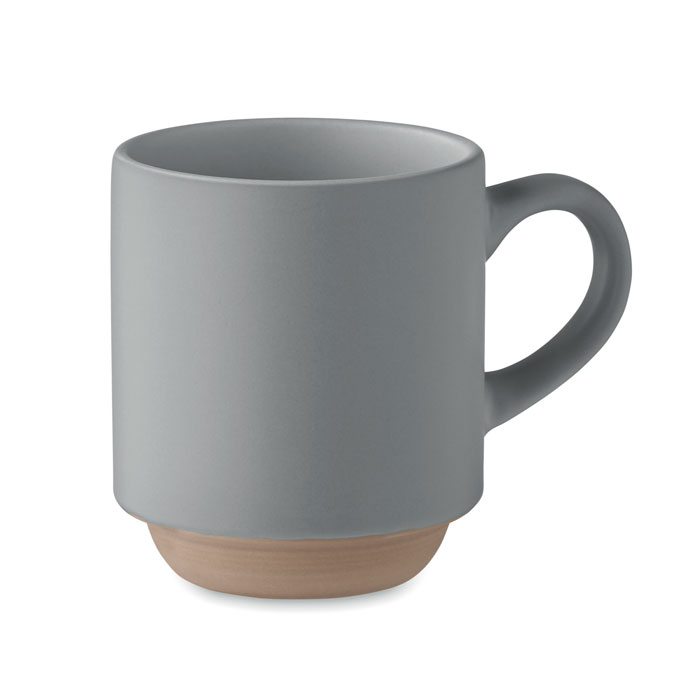 CERACK - Keramische stapelbare mok 170ml - kopen of bedrukken - Grijs