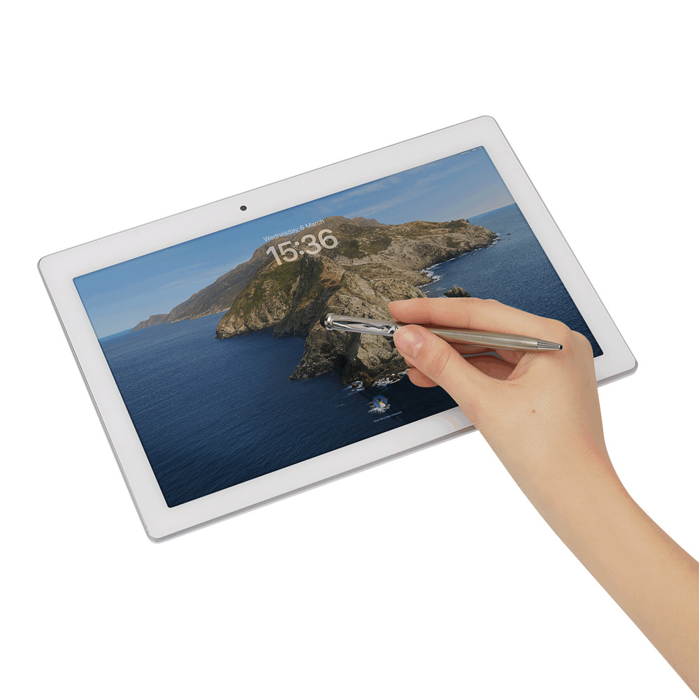 SMART TOUCH - Metalen balpen met rubber touchscreen tip - bedrukt of onbedrukt verkrijgbaar
