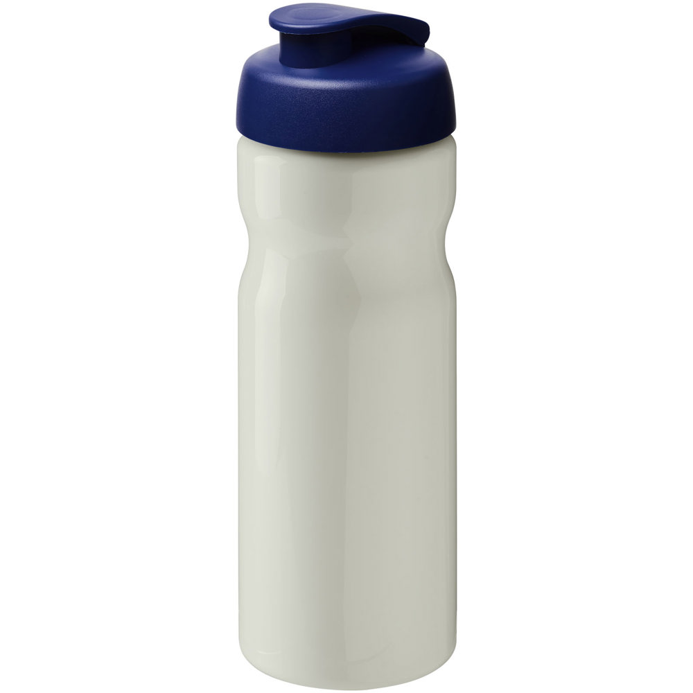 H2O Active® Eco Base 650 ml sportfles met kanteldeksel - kopen of bedrukken - Ivoorwit, Blauw