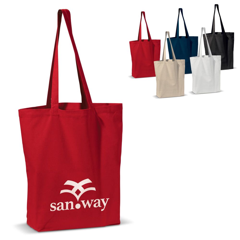 Schoudertas canvas 250g/m² 41x12x43cm - voor bedrijven en relatiegeschenken