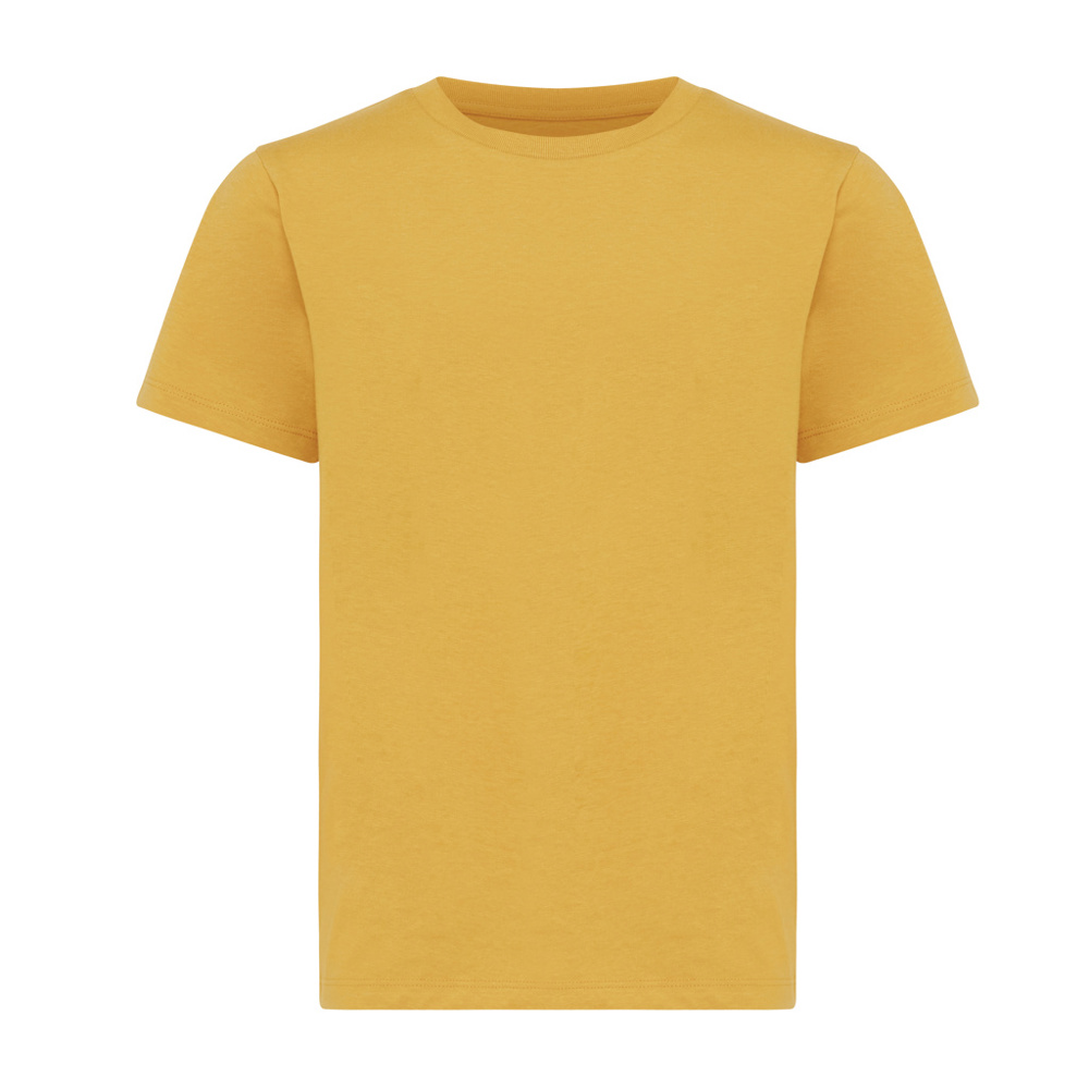 IQONIQ Koli kids lichtgewicht gerecycled katoen t-shirt - kopen of bedrukken - ochre yellow (± PMS 14-1041 TCX)