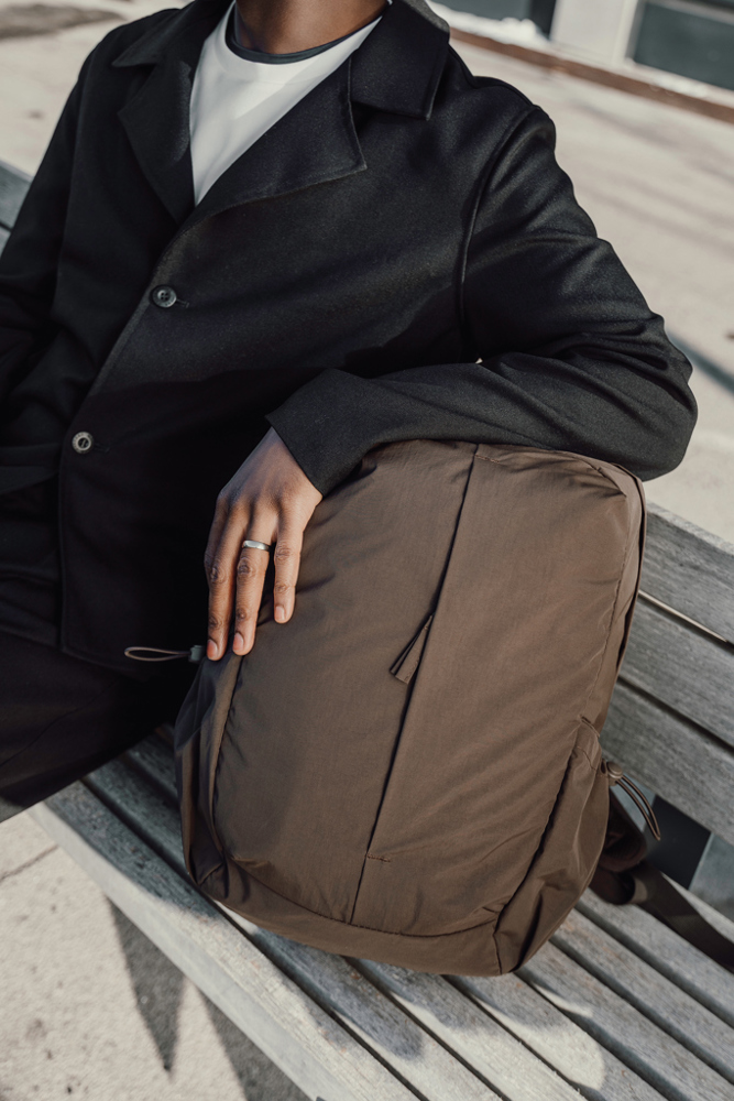 KENTO URBAN RCS recycled nylon 15,6 inch rugzak met voorvak