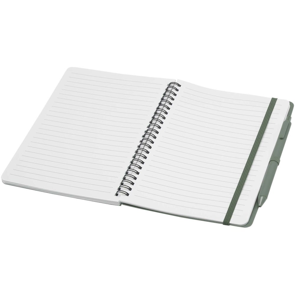 Thalaasa A5 ocean-bound hardcover notitieboek met balpen (zwarte inkt)